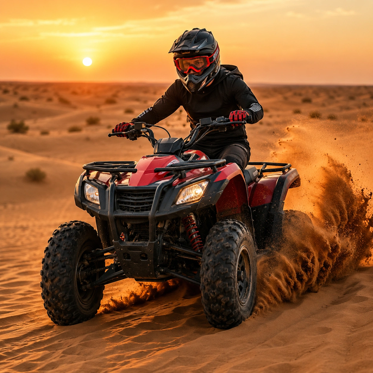 Quad bike adventure on Jaisalmer sand dunes
