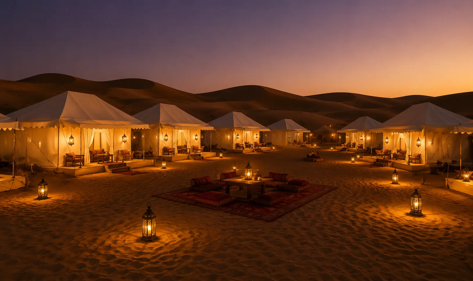 Sam Sand Dunes desert camp accommodation